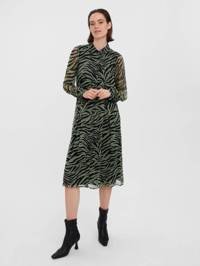 Vero Moda Vmkaya fall ls calf shirt dress wvn