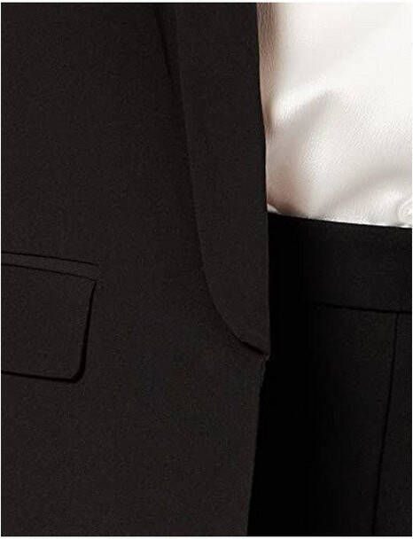 VILA blazer VICONNIE van gerecycled polyester zwart