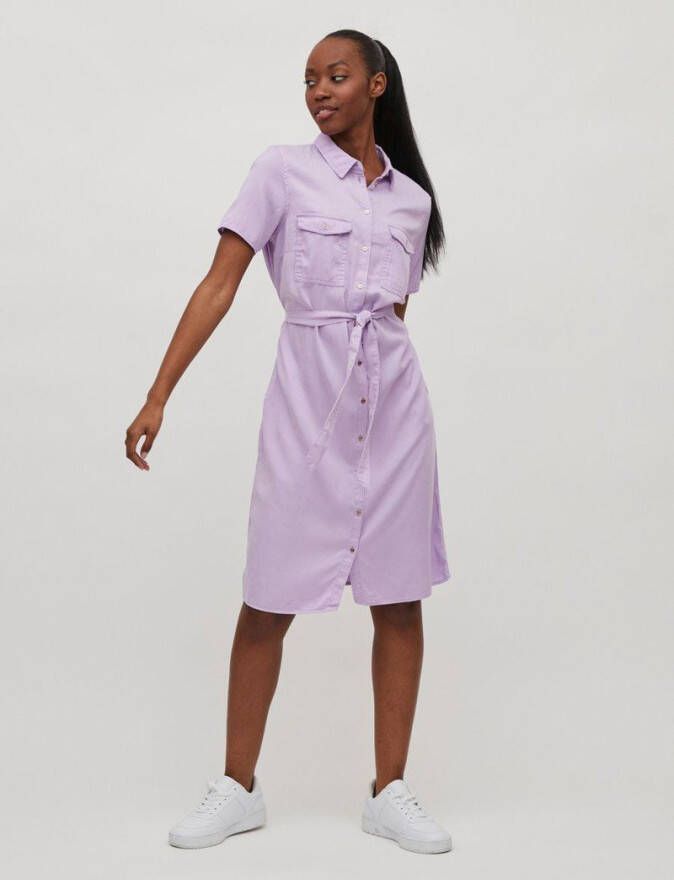 Vila Denim jurk tailleriem