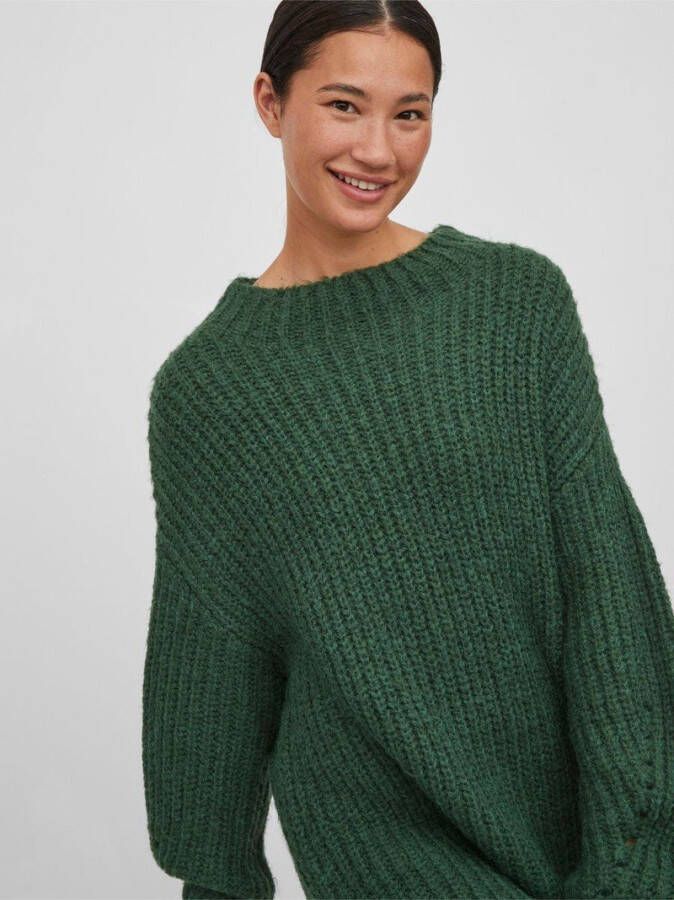 Vila Gebreide jurk lange mouwen