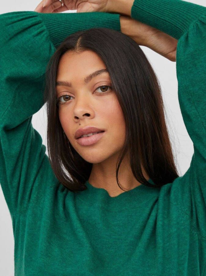 Vila Gebreide jurk lange mouwen