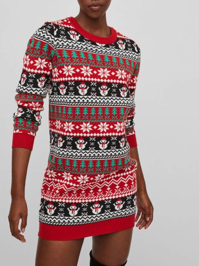 Vila Gebreide jurk petite kerst