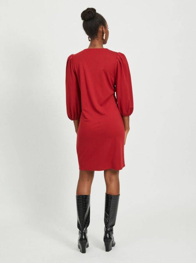 Vila Jurk 3/4 mouw v hals