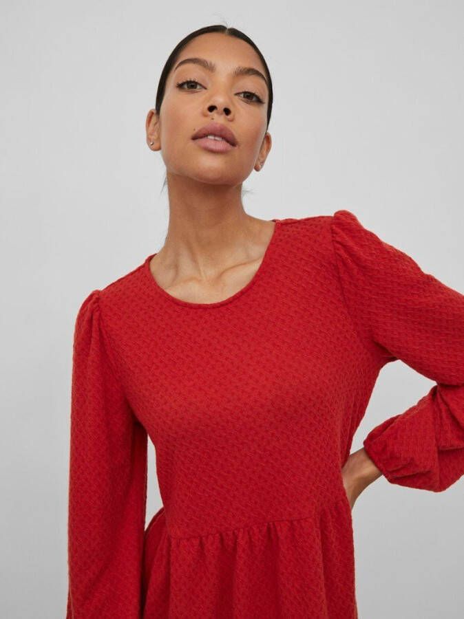 Vila Jurk met lange mouwen getextureerd