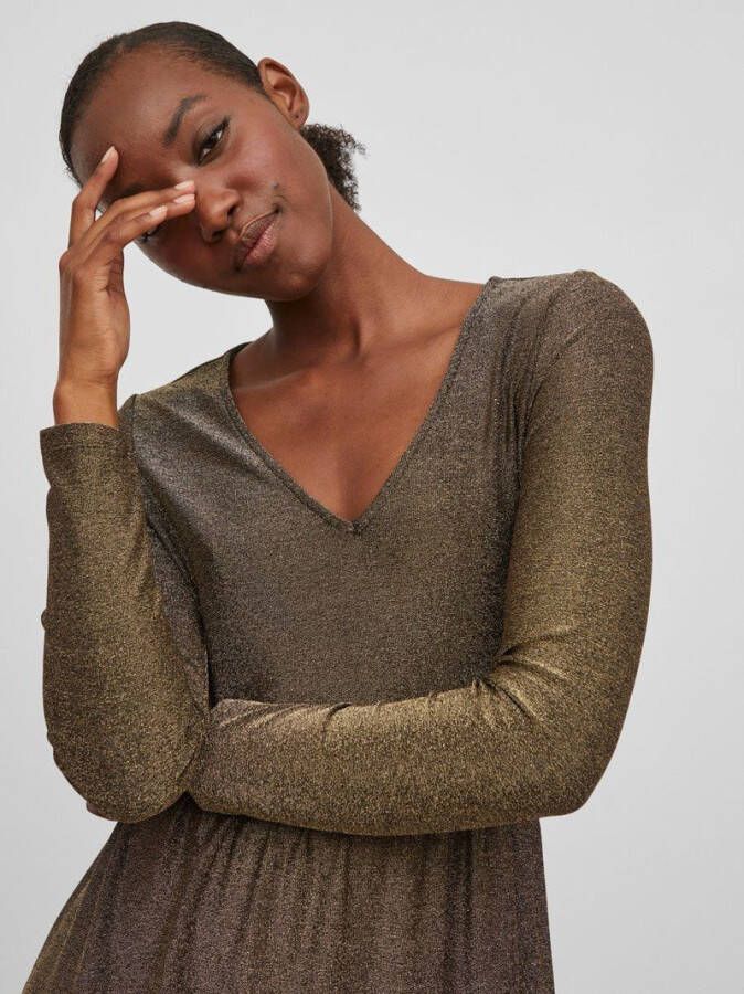 Vila Jurk petite korte glitter