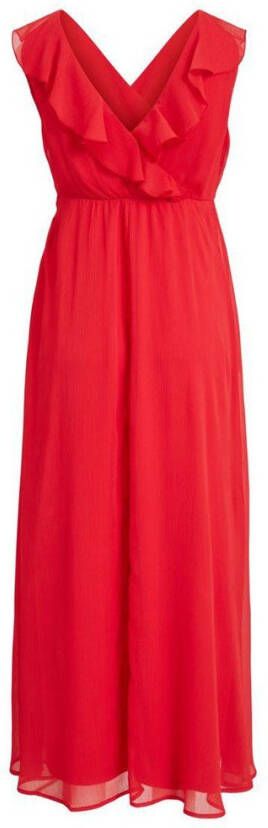 Vila Maxi jurk ruches