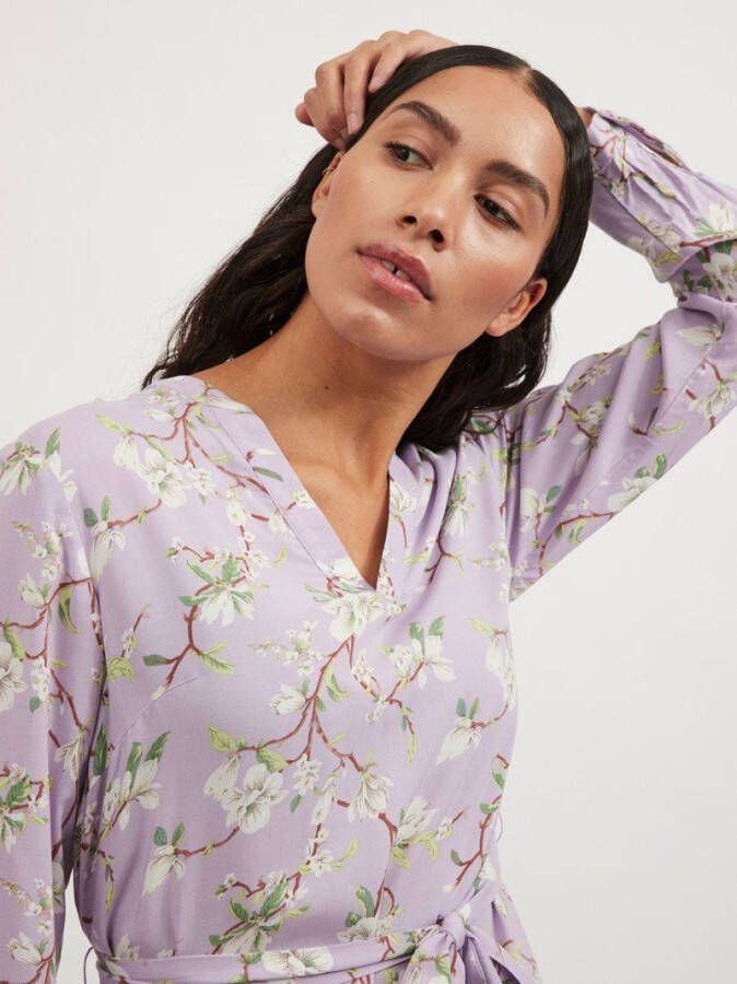 Vila Mini jurk gebloemde v hals