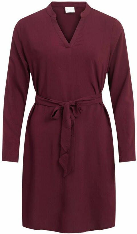 Vila Mini jurk knoopriem in de taille