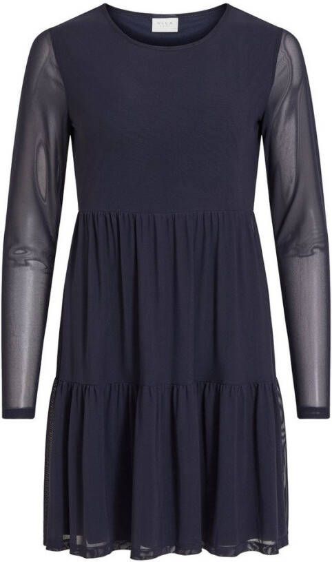 Vila Mini jurk met lange mouwen Volant