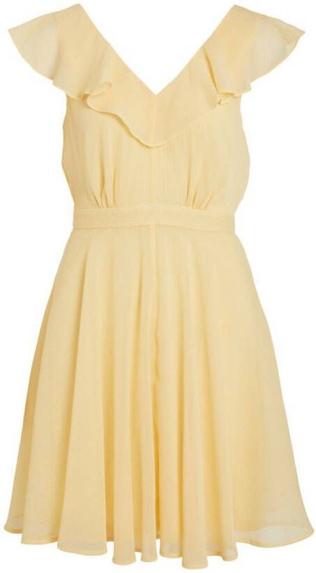 Vila Mini jurk v hals met ruches