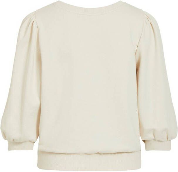 Vila Top met 3/4 mouwen pofmouw