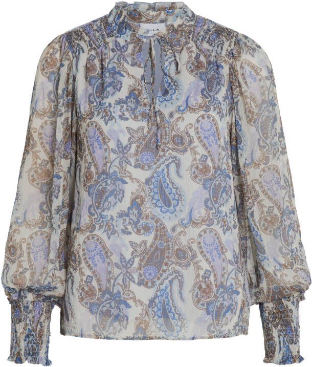 Vila Viaveline pae v neck l/s top/su/lc