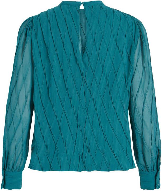 Vila Shirt met lange mouwen hoge kraag