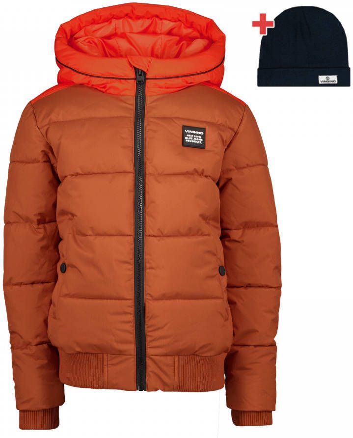 Vingino winterjas Tash karamel/oranje