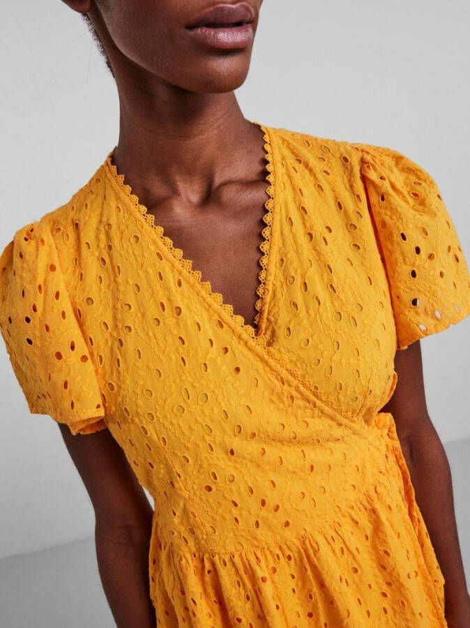 Y.A.S. Oranje Mini Jurk Yaslohri Ss Wrap Dress S.