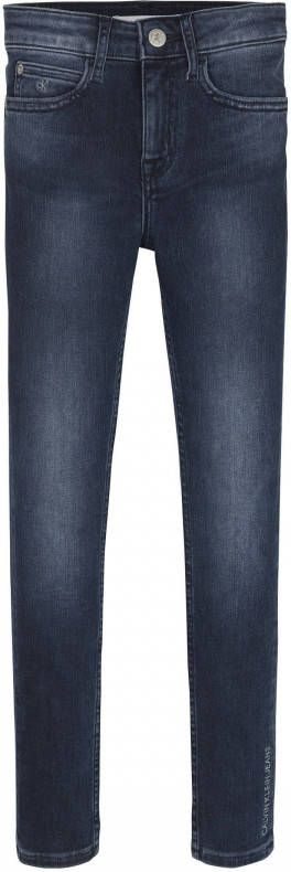 Calvin Klein Stretch jeans SKINNY HR BLUE BLACK STR met hoge taille