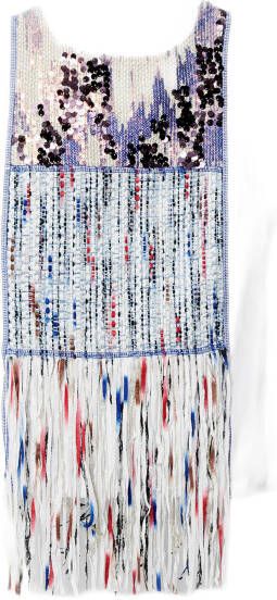 Desigual Tank Top coloured , Wit, Dames