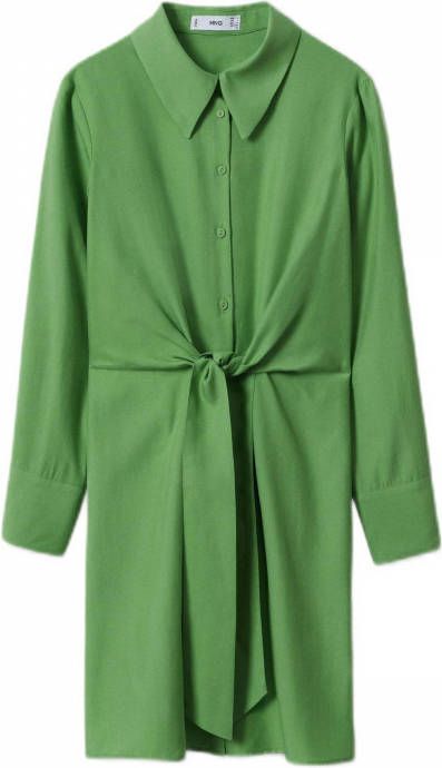 Mango Nikita mini blousejurk van lyocell met knoopdetail