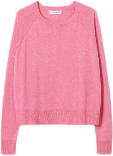 Mango Lucca fijngebreide pullover met ronde hals