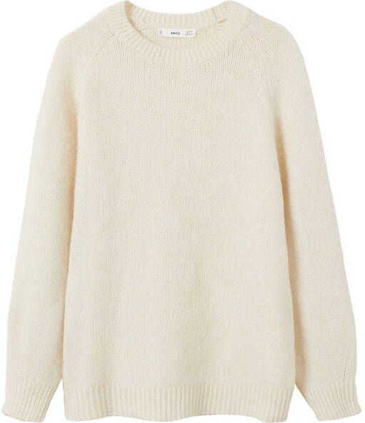 Mango Jorge grofgebreide trui in wolblend