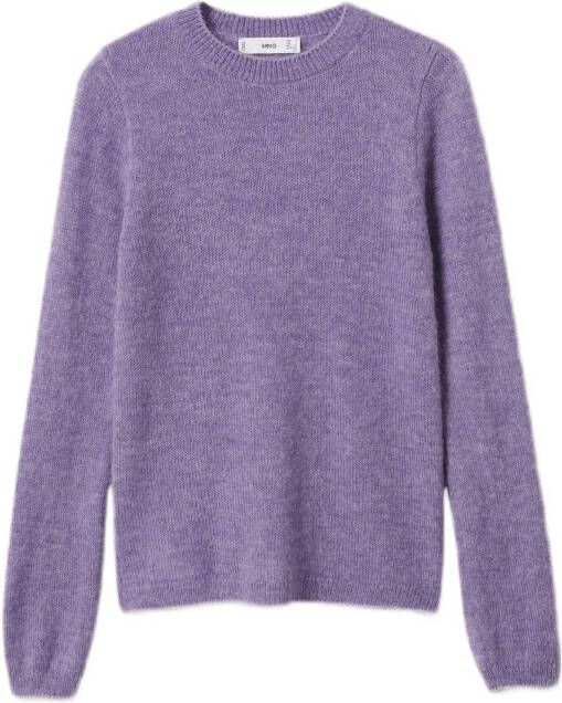 Mango Nube grofgebreide pullover in alpaca wolblend