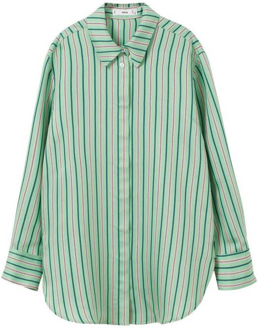 Mango Gestreept T shirt met knopen