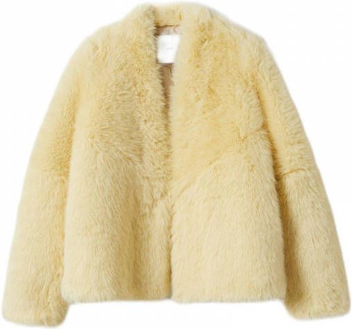 Mango Tango jas van imitatiebont met steekzakken