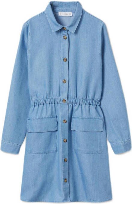 Mango Desert blousejurk in lyocellblend met klepzakken