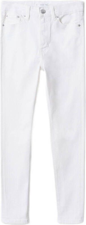 Mango Kids high waist skinny jeans wit