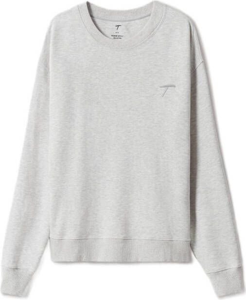 Mango Kids unisex sweater T collectie lichtgrijs