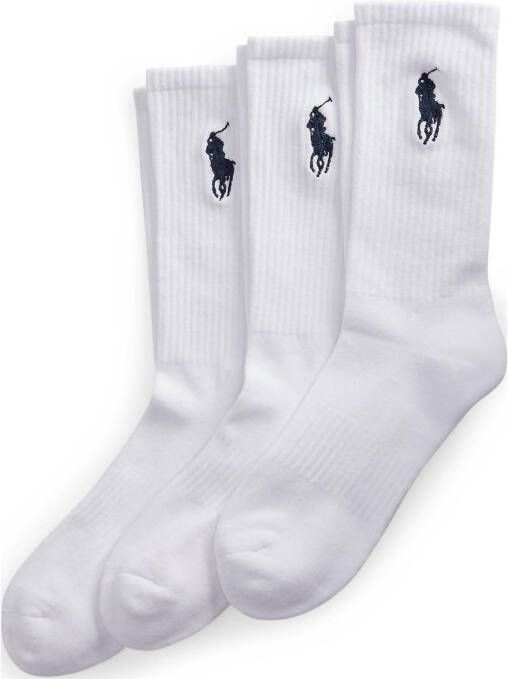 Ralph Lauren Sportsokken met logoborduring in 3-pack