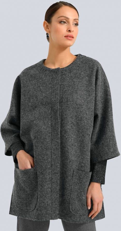 alba moda Jas met zijsplitten Antraciet