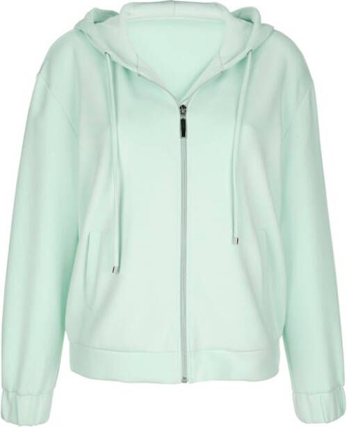 MONA Sweatvest met capuchon Mintgroen