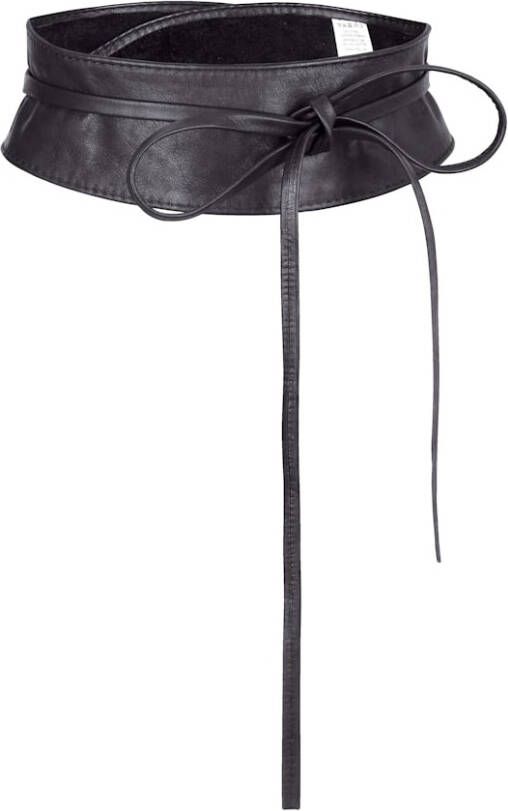 KLiNGEL Bindceintuur van echt leer Zwart